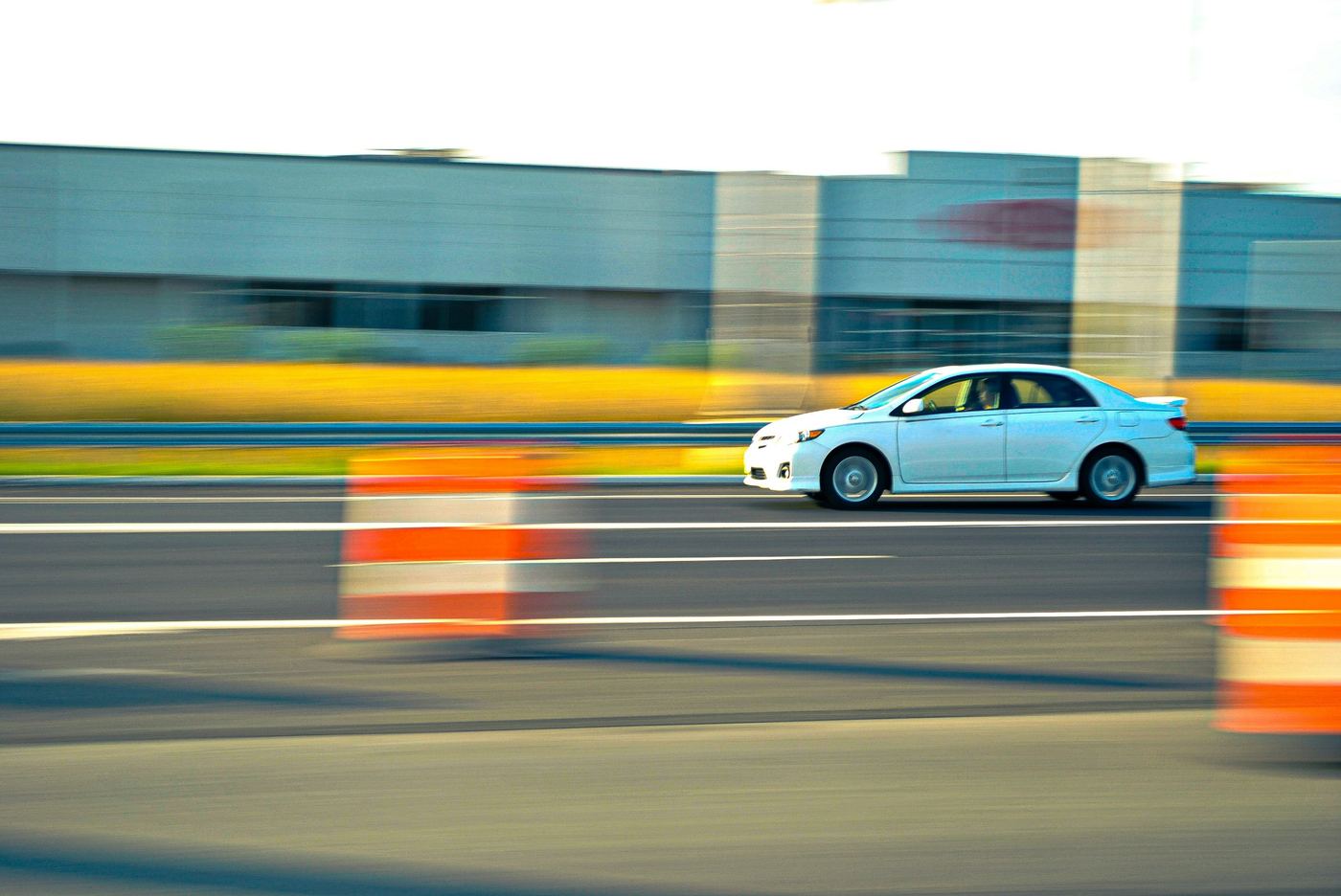 Drive2Day training car on the road